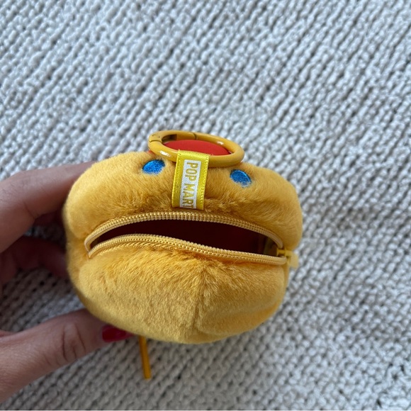 Cry baby Face Plush Toy keychain with pouch  - Yellow and Blue - Picture 5 of 7